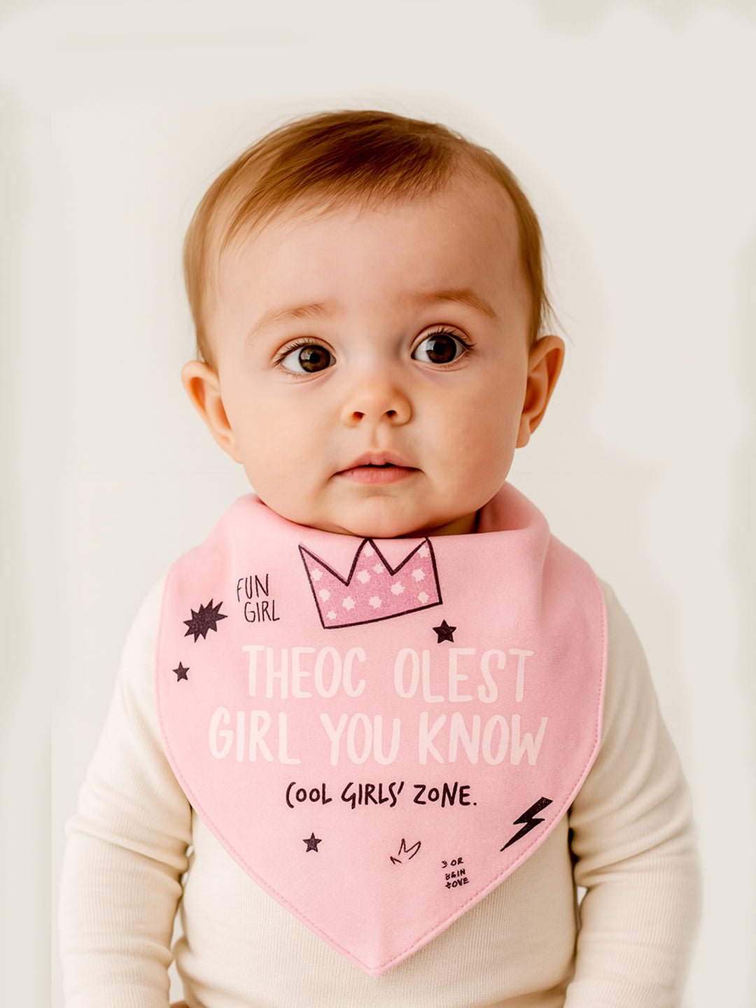 Cactus Print 3 Pc Premium Adjustable Snap Button Bibs For Babies