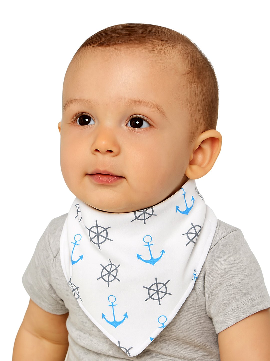 Cactus Print 3 Pc Premium Adjustable Snap Button Bibs For Babies
