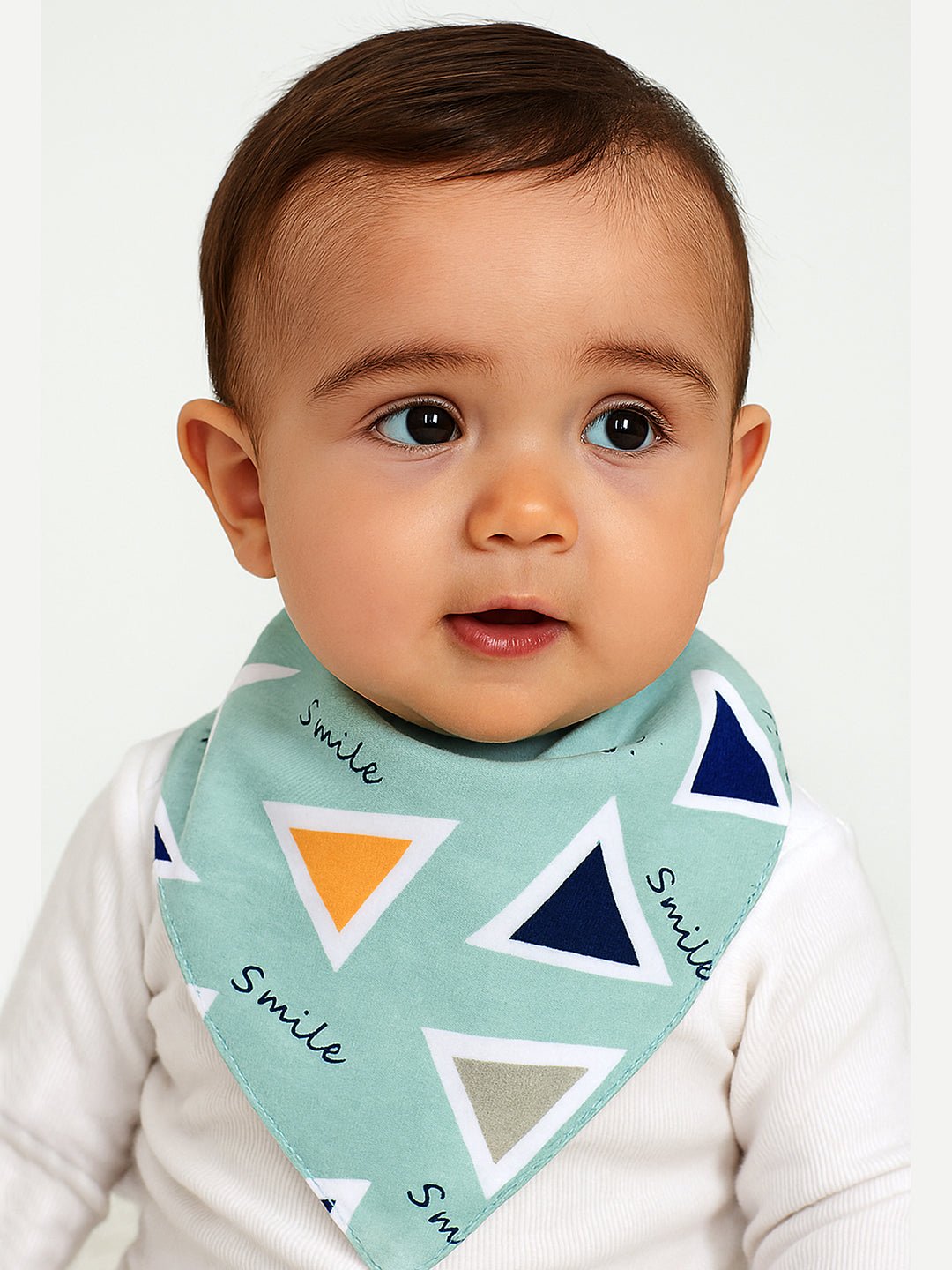 Cactus Print 3 Pc Premium Adjustable Snap Button Bibs For Babies