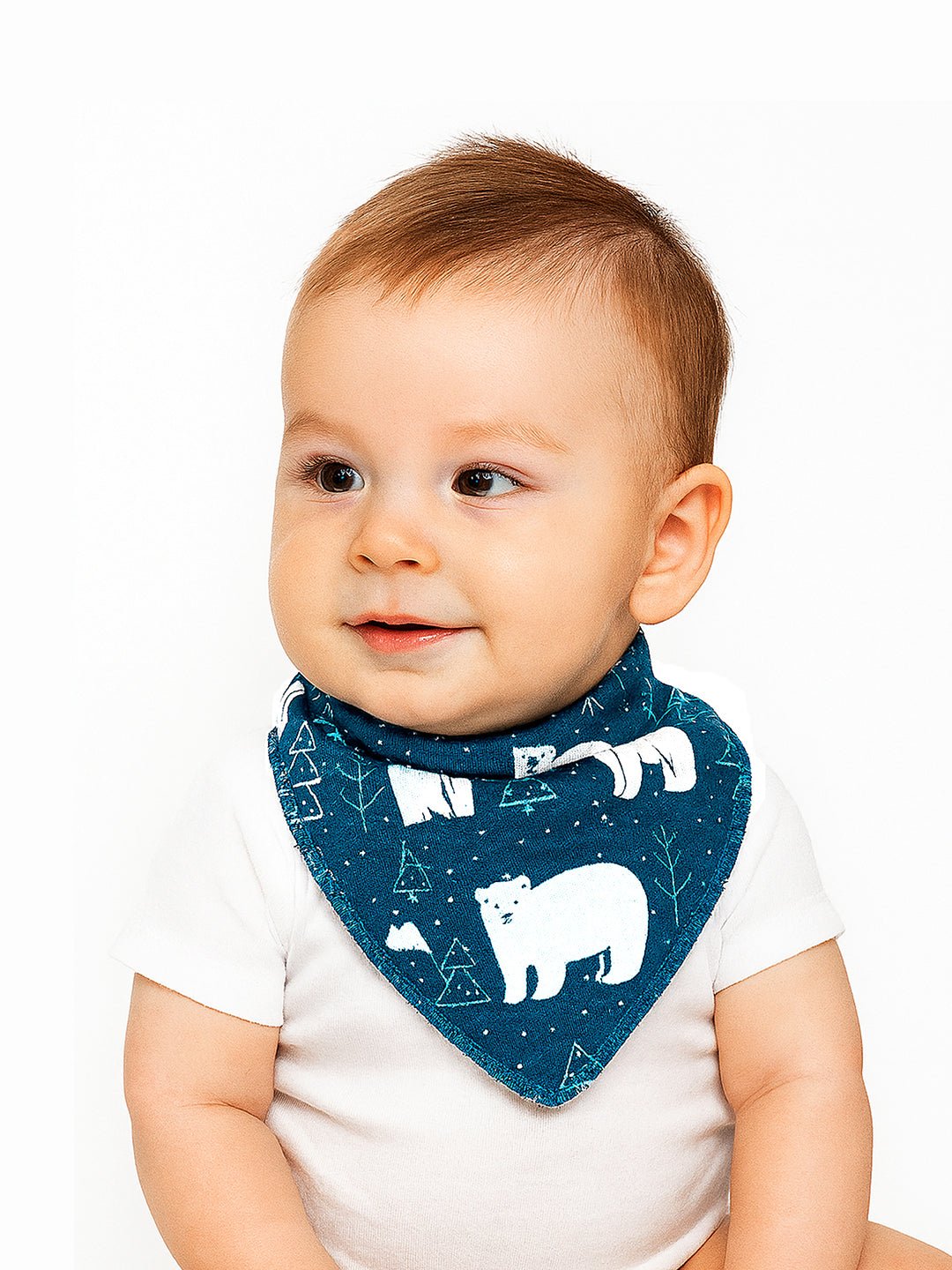 Cactus Print 3 Pc Premium Adjustable Snap Button Bibs For Babies