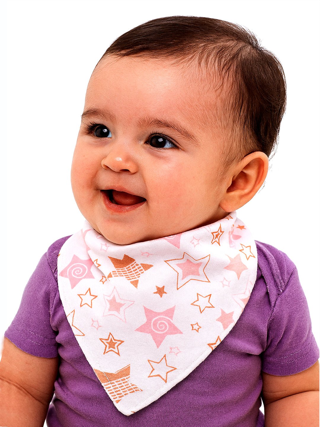 Cactus Print 3 Pc Premium Adjustable Snap Button Bibs For Babies