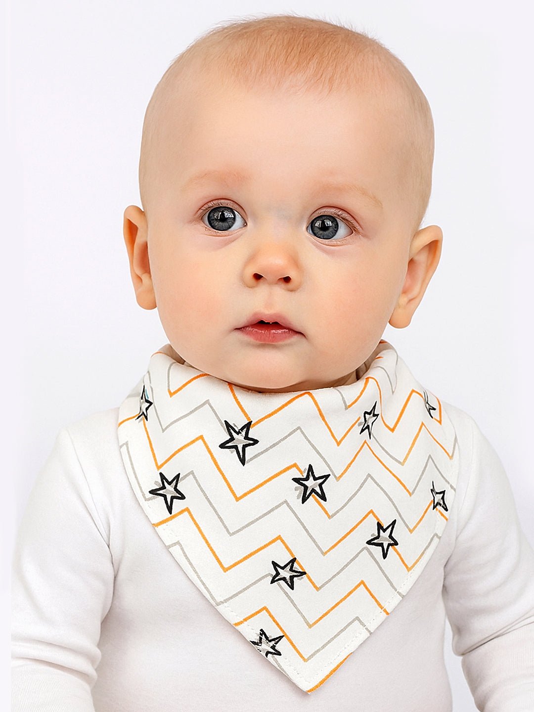 Cactus Print 3 Pc Premium Adjustable Snap Button Bibs For Babies