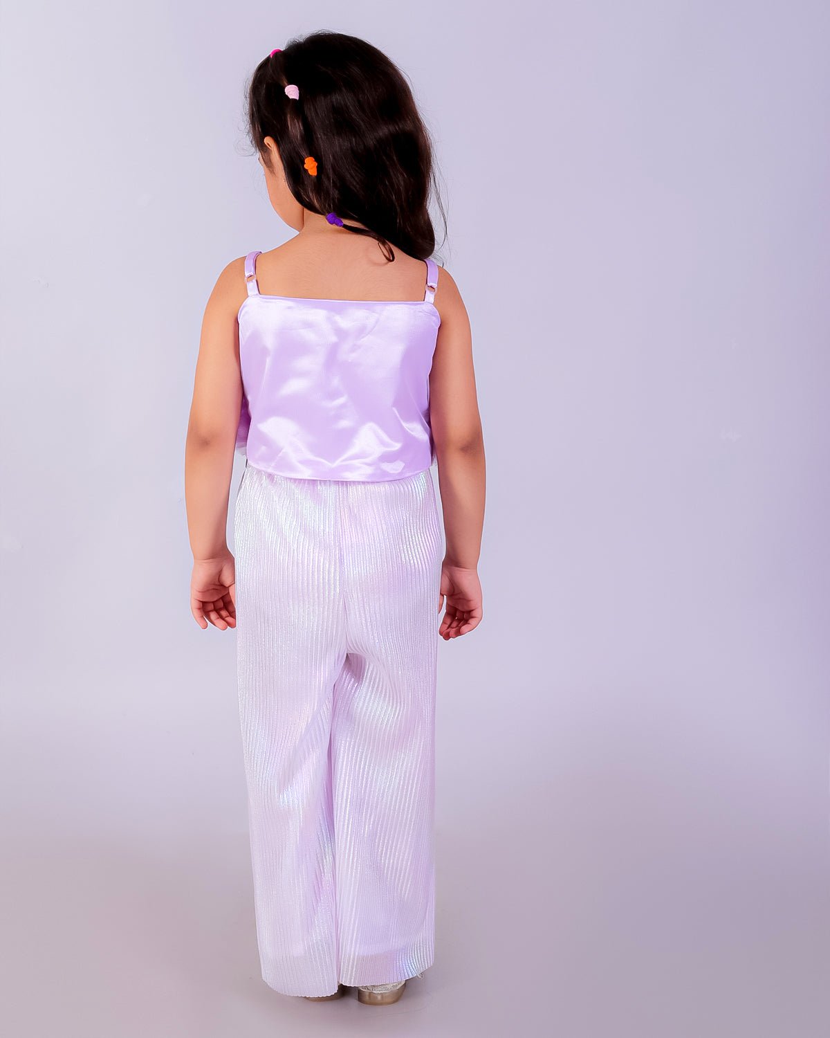 Luminous Luxe Lavender Girls Co Ord Set