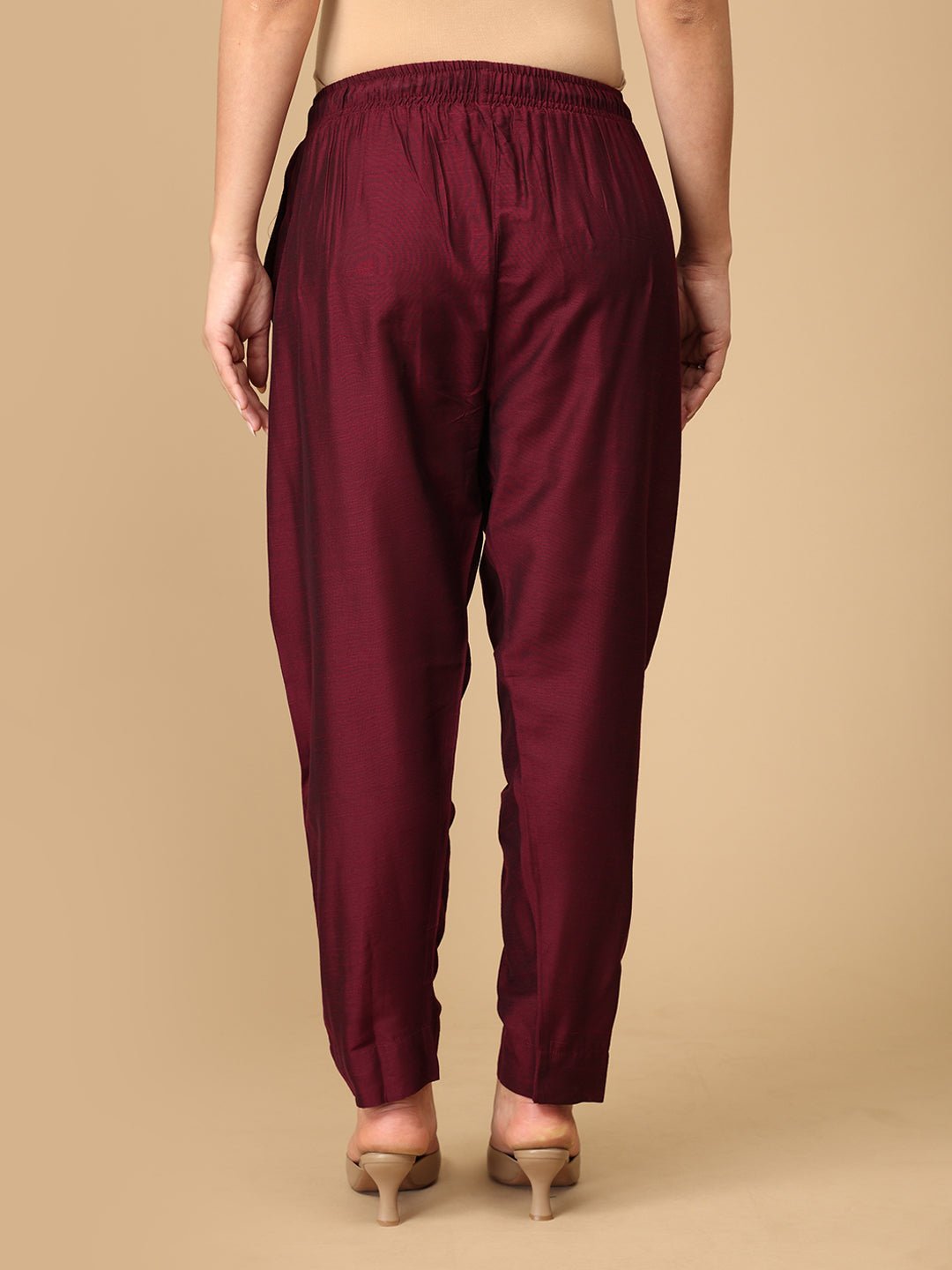 Marilyn Merlot Embroidered Maternity and Nursing Kurta Set Wine