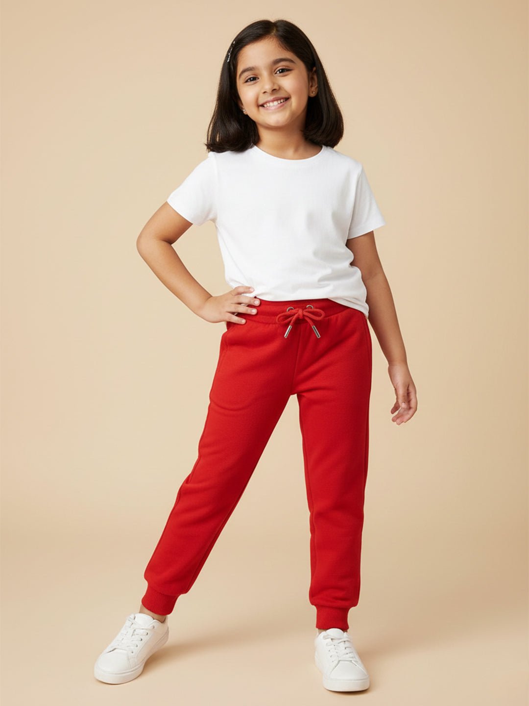Maroon Winter Sweatpants For Kids