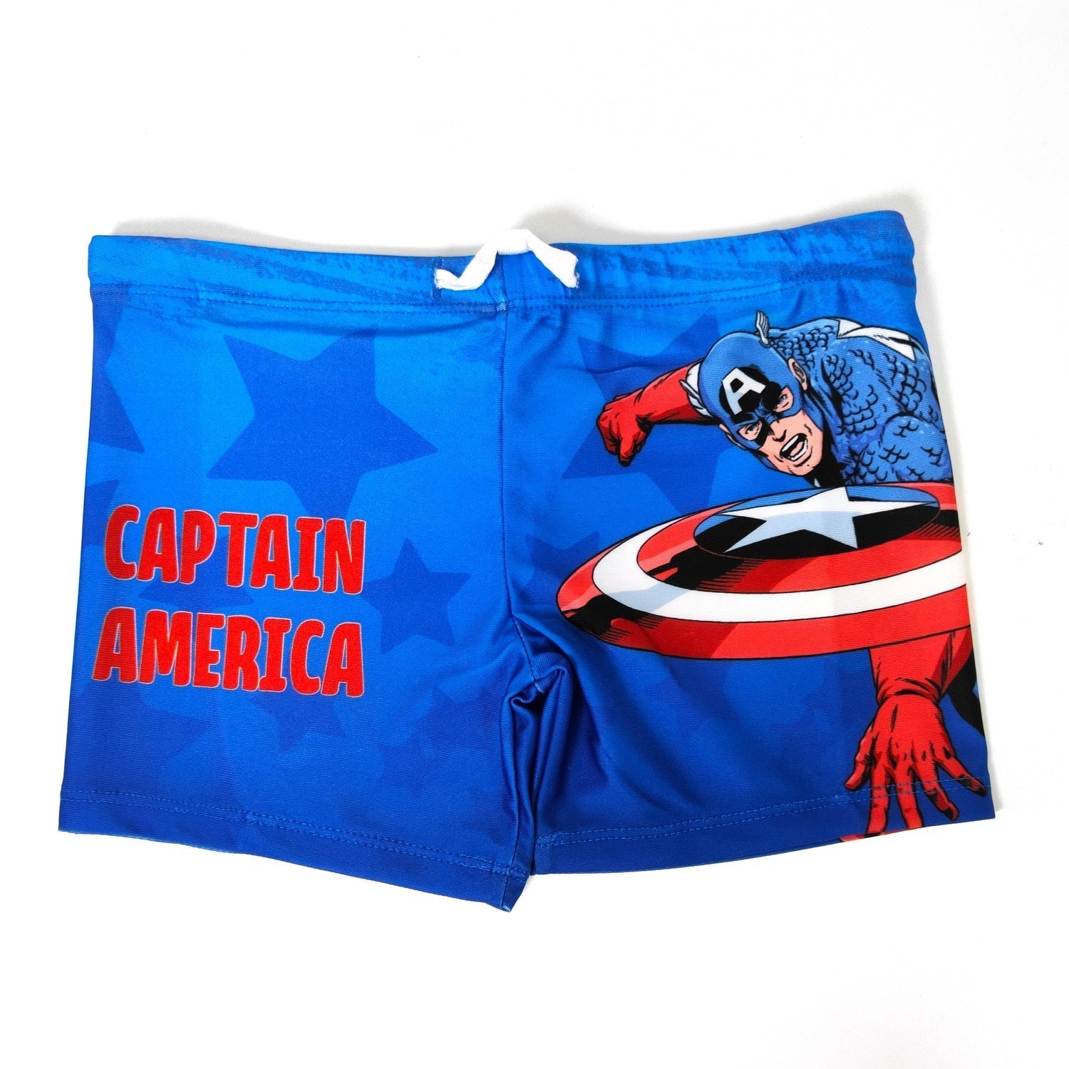 Captain America Boys Fun Comfort Swim Trunks