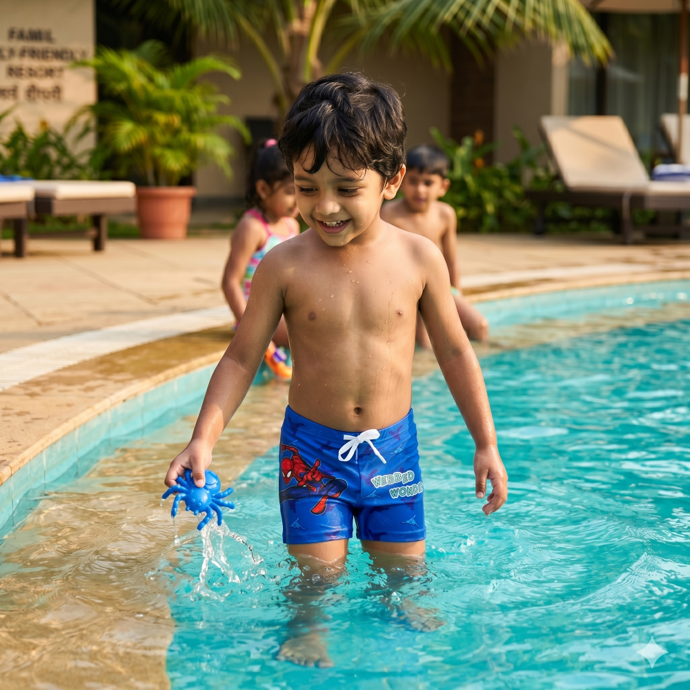 Spiderman Boys Fun Comfort Swim Trunks