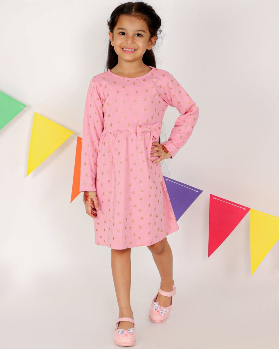 Merry Starry Girls Casual Dress