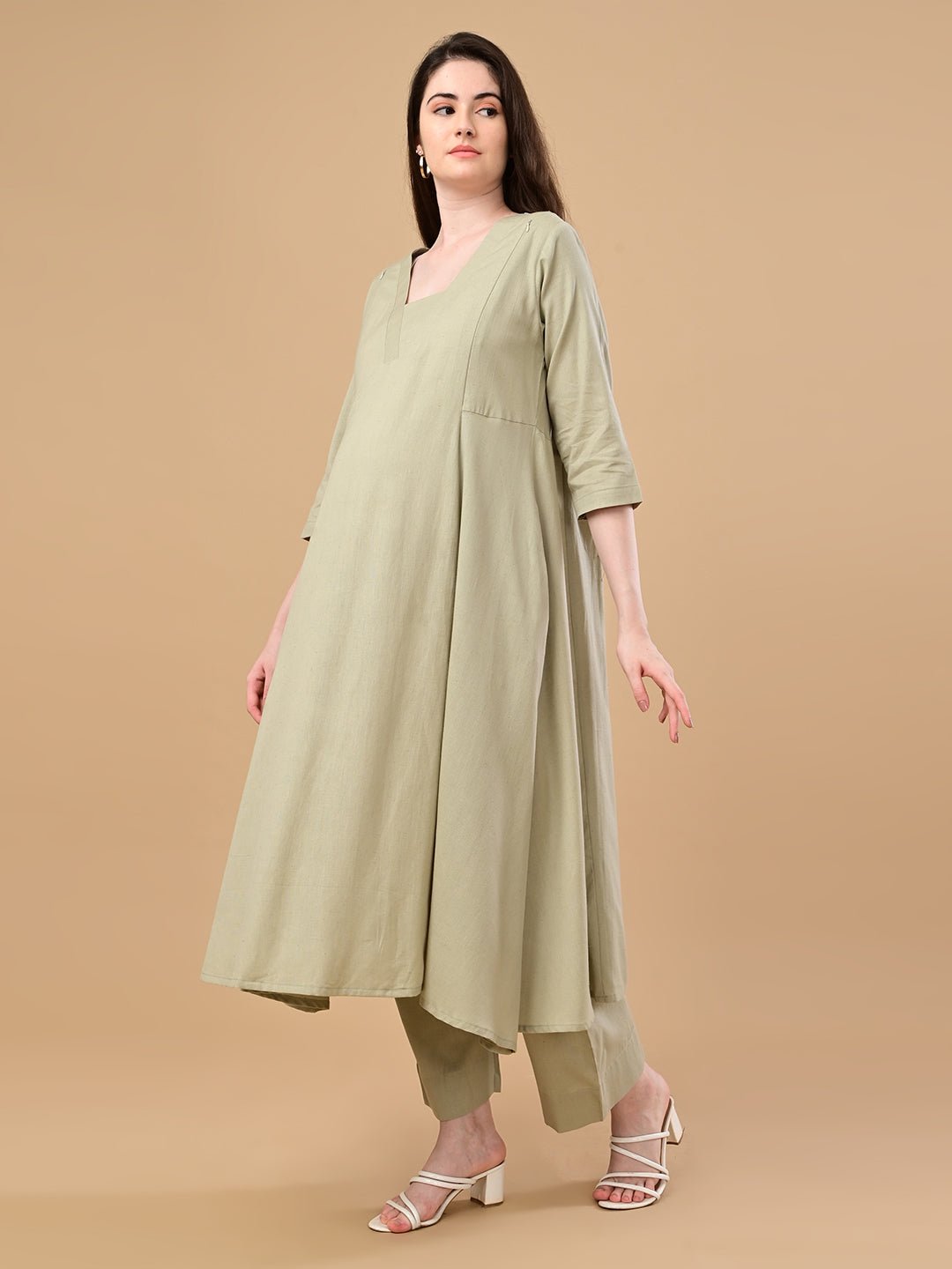 Minimal Muse Maternity and Nursing Co Ord Set Ivory