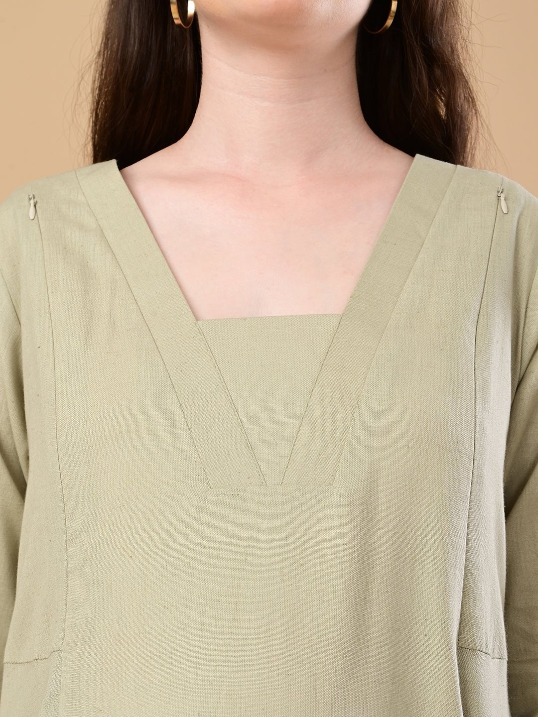 Minimal Muse Maternity and Nursing Co Ord Set Ivory