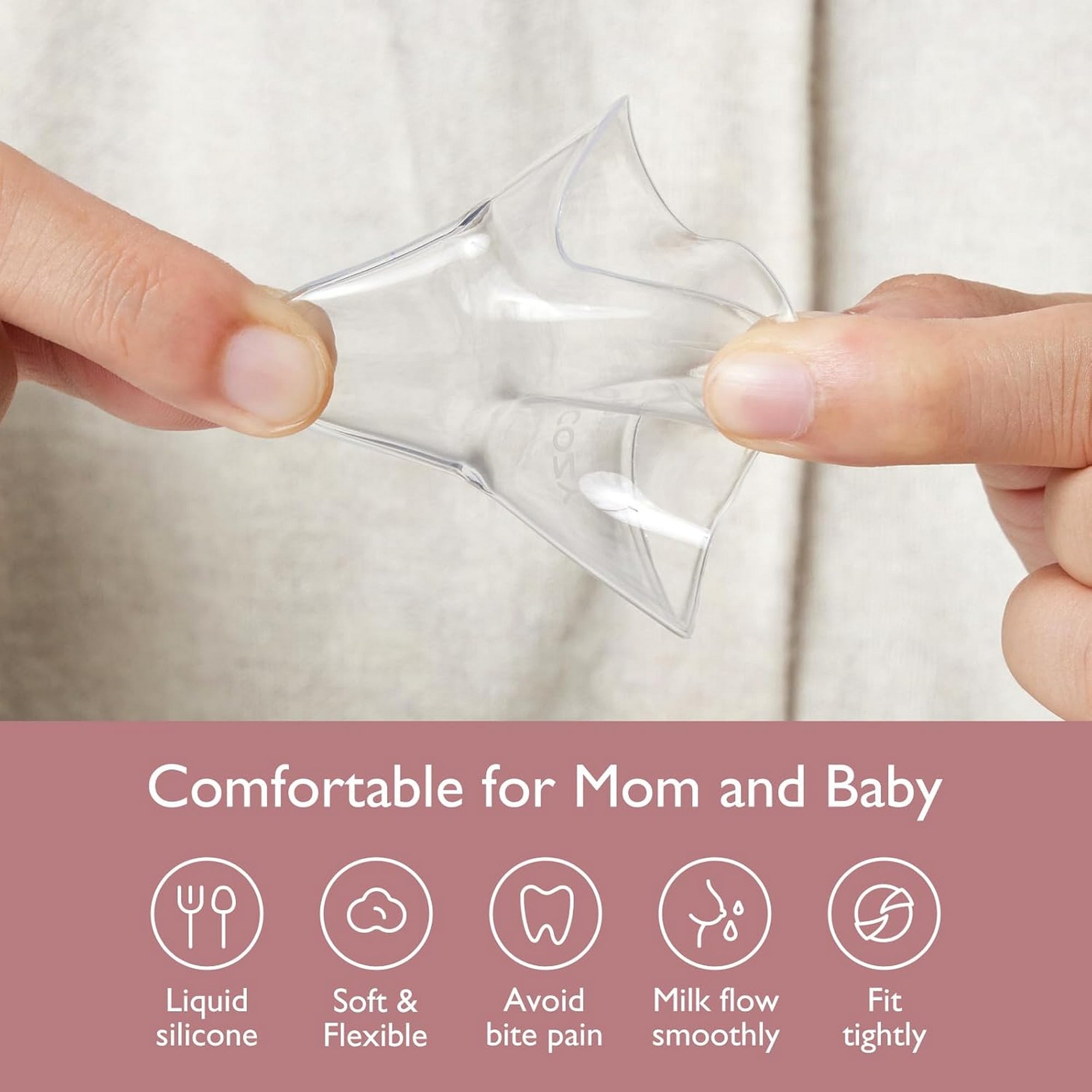 Momcozy Nipple Shields 20mm Breastfeeding Access Transparent 0.22lb
