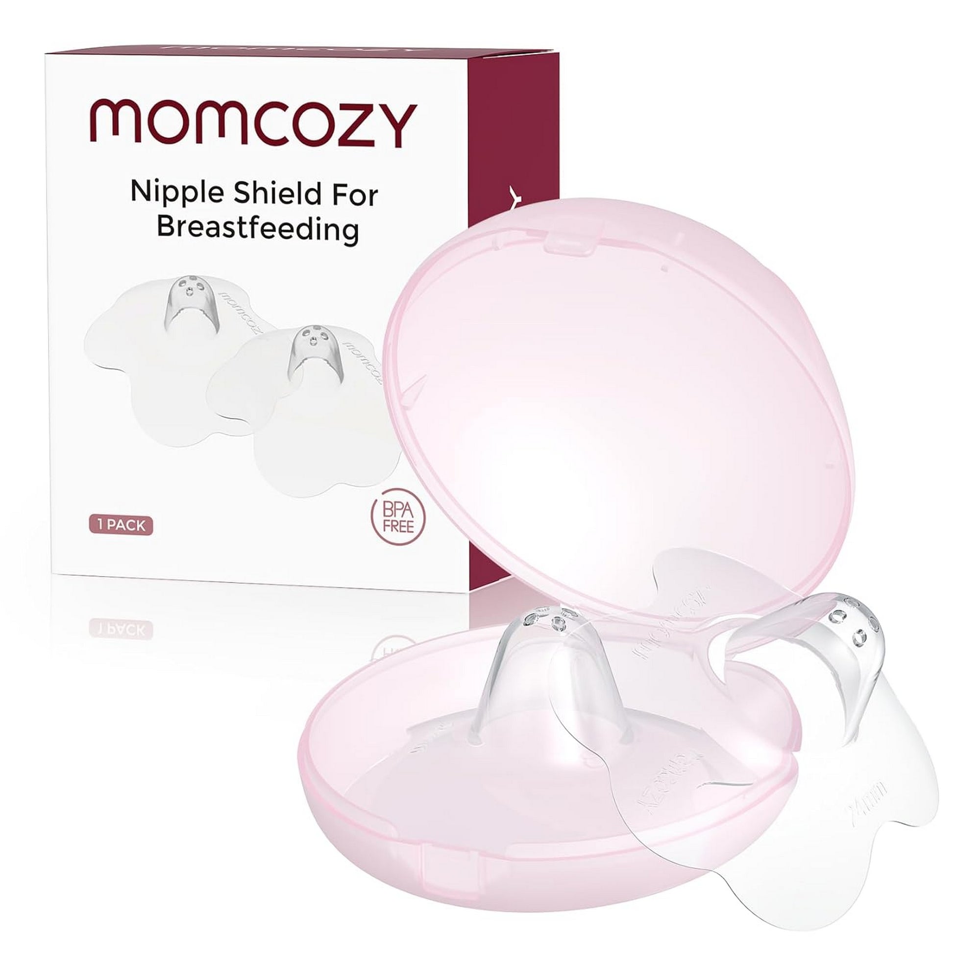 Momcozy Nipple Shields 24mm Breastfeeding Accessory Transparent 0.22lb