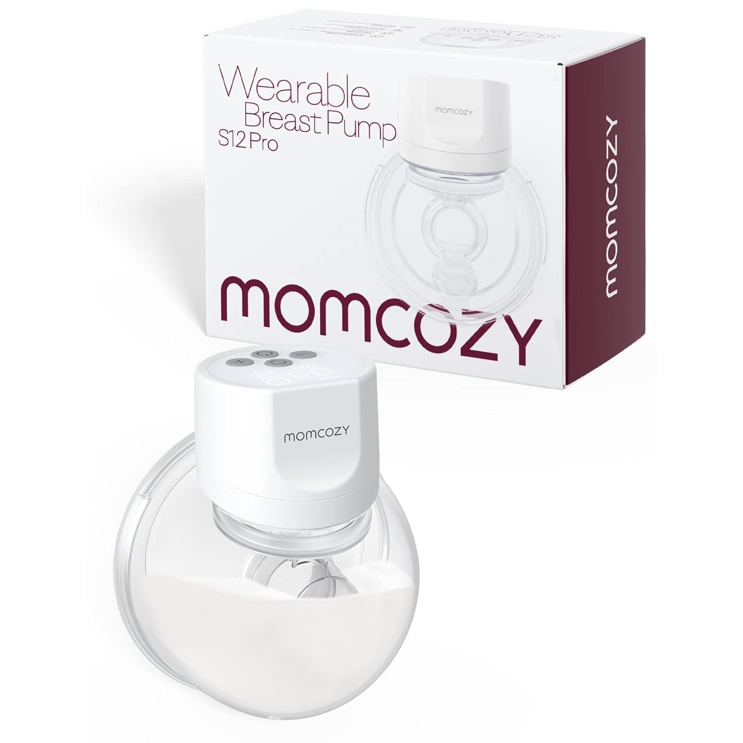 Momcozy S12 Pro Wearable Breast Pump White 180ml 0.53lb