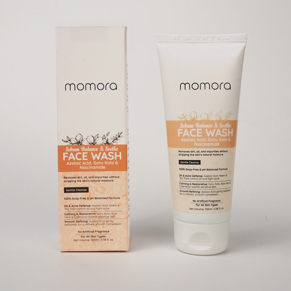 Momora Sebum Balance & Soothe Face Wash Pregnancy Safe Anti Acne 100g