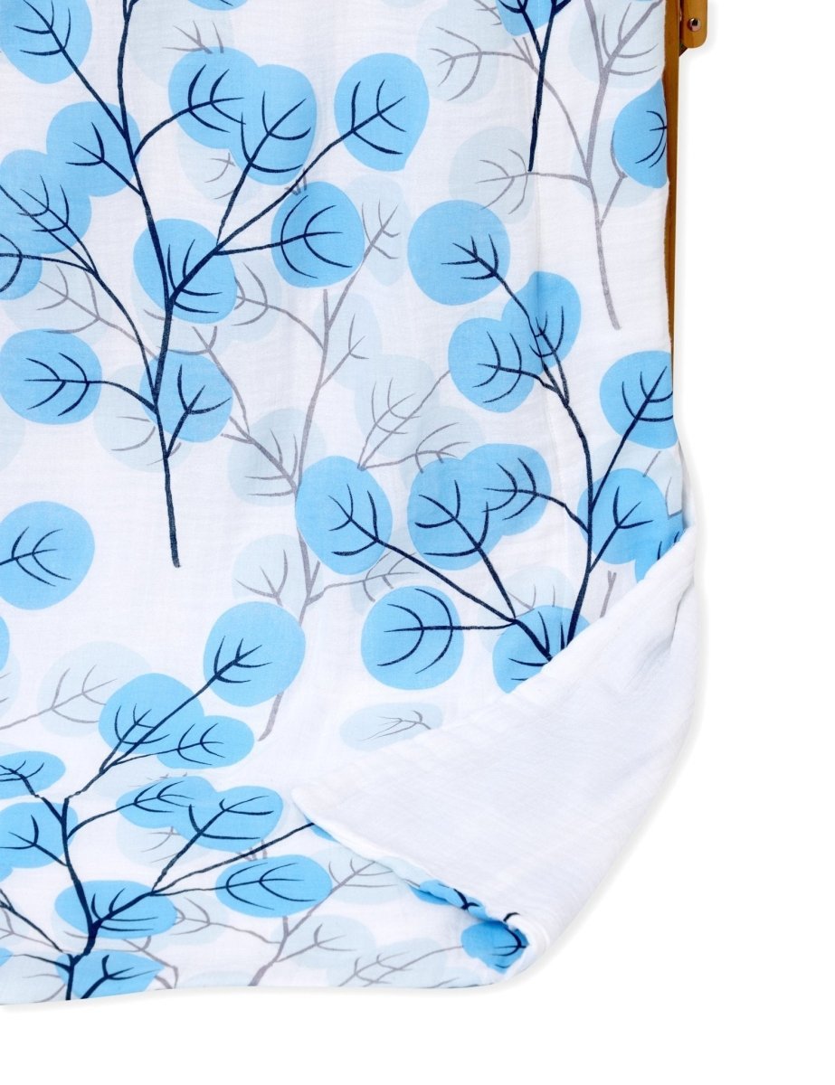 Blue Forest Muslin 6 Layer Dohar Blanket For Kids