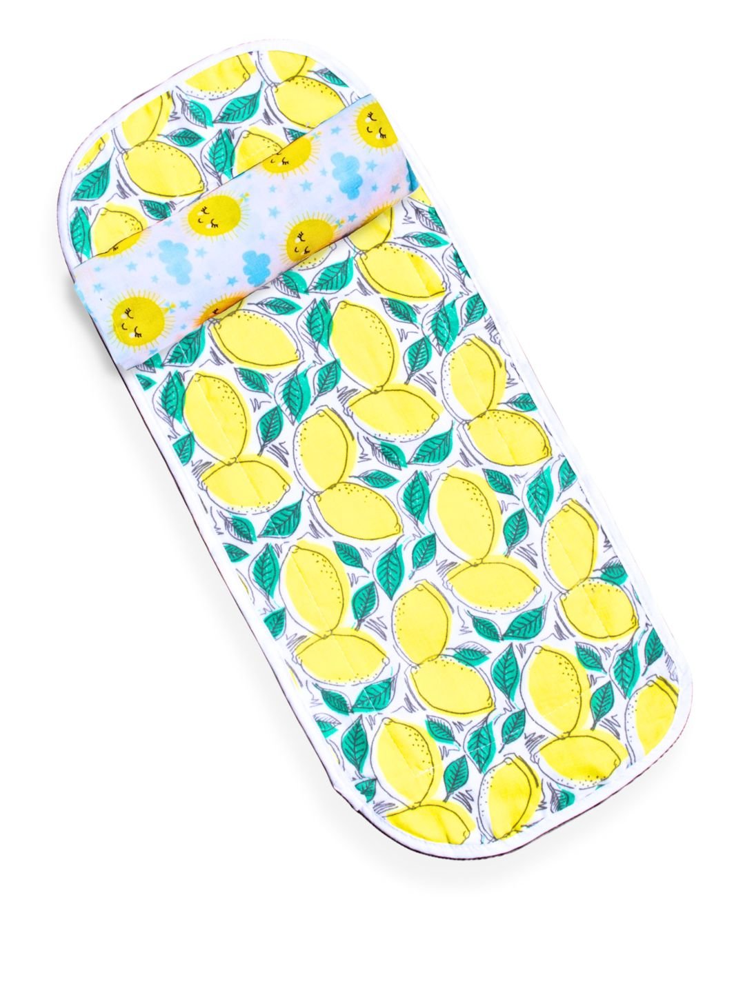 Fruity Lime-Little Sunshine 100% Cotton Muslin Burp Cloth Combo Of 2 For Babies