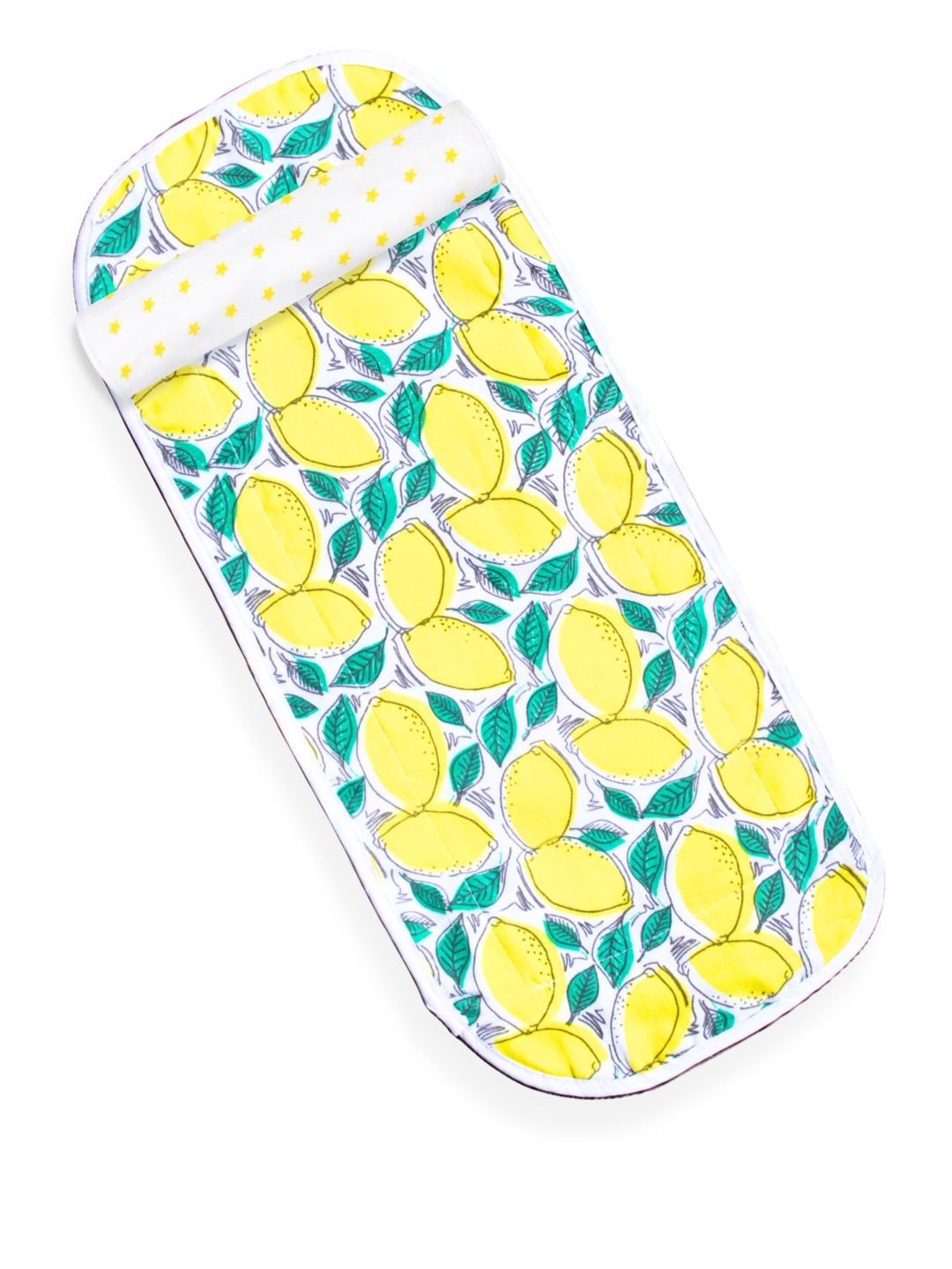 Fruity Lime-Yellow Star Muslin Burp Cloth Combo For Babies