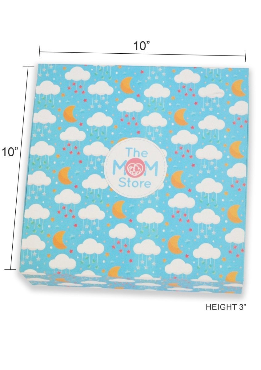 Dazzle 9 PCS Newborn Baby Gift Box With Romper And Milestone Cards
