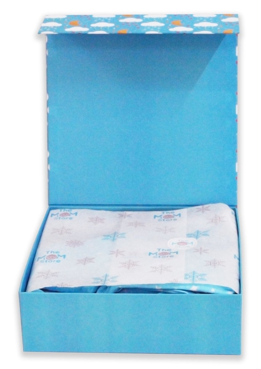Dazzle 9 PCS Newborn Baby Gift Box With Romper And Milestone Cards