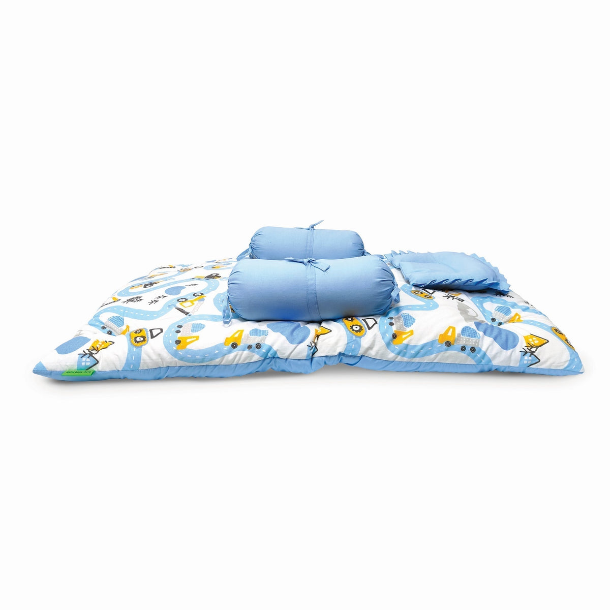 Transport Printed Cotton 4 Pcs Gadda Set For Babies