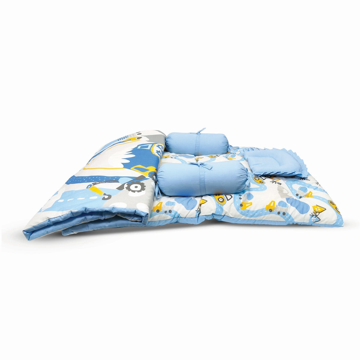 Transport 5 Piece Cotton Baby Bedding Gadda Set For Kids