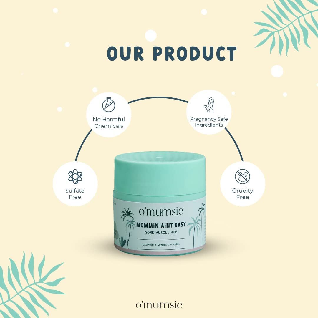 Omumsie Sore Muscle Rub For Pregnant Post-partum Moms 50g 0.11lb