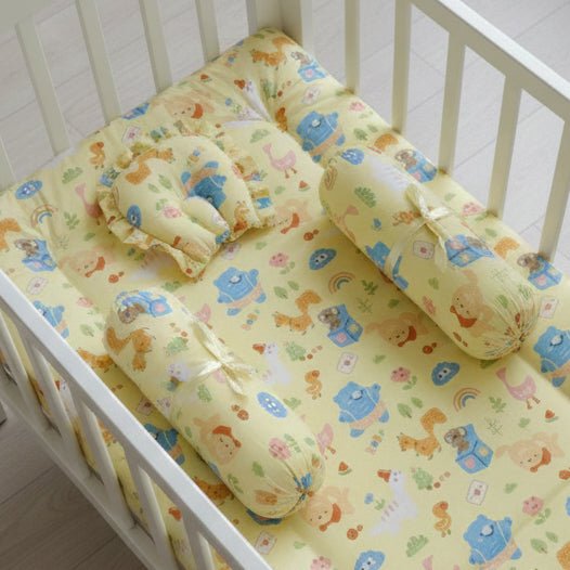 Yellow Oranges & Lemons 4 PC Kids Cotton Baby Bedding Set