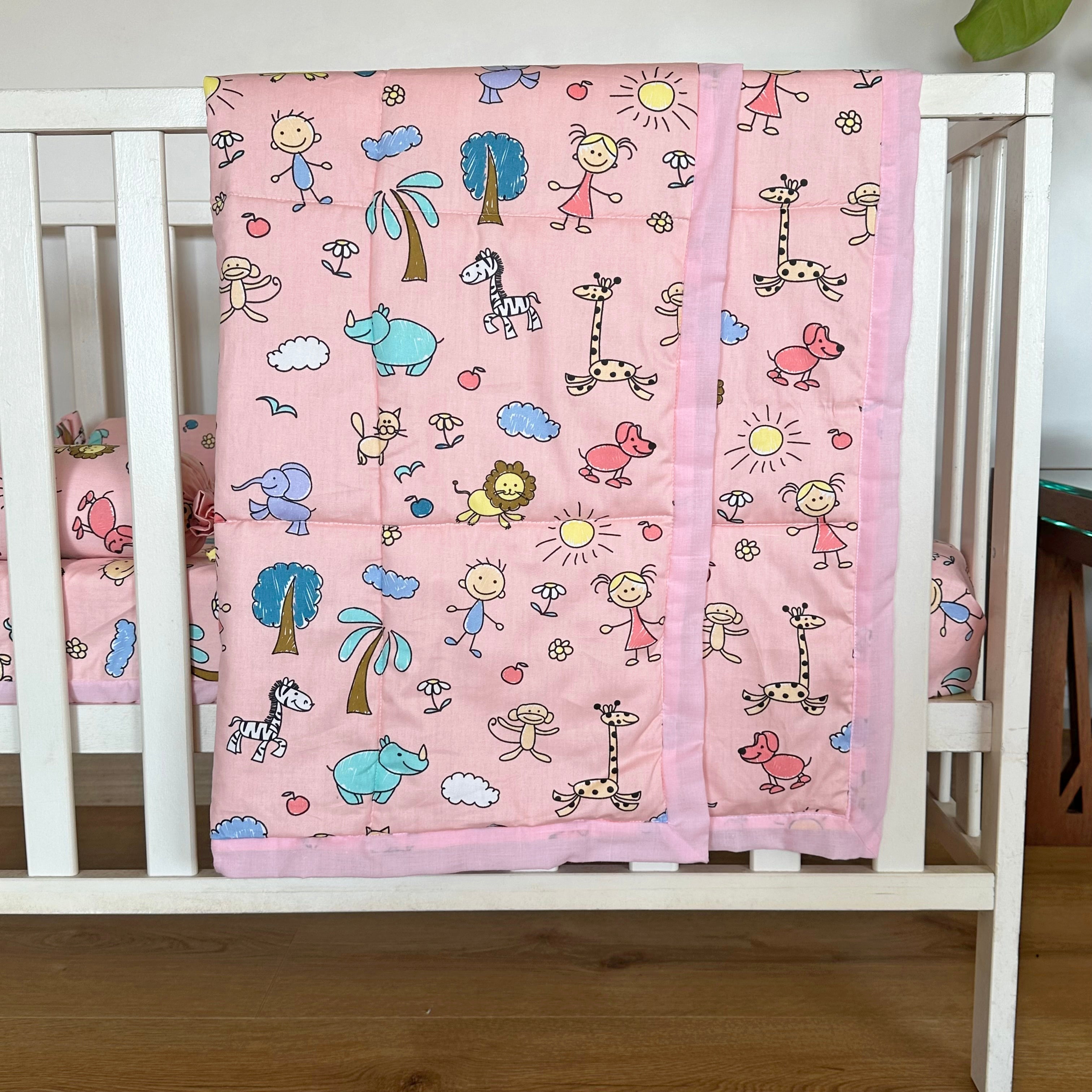 Pink 1 PC Kids Cotton Baby Bedding for Newborns