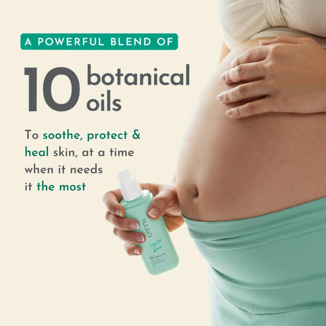 Orimii Belly Treatment Elixir Body Oil Stretch Marks Pregnancy Safe 100ml 0.22lb