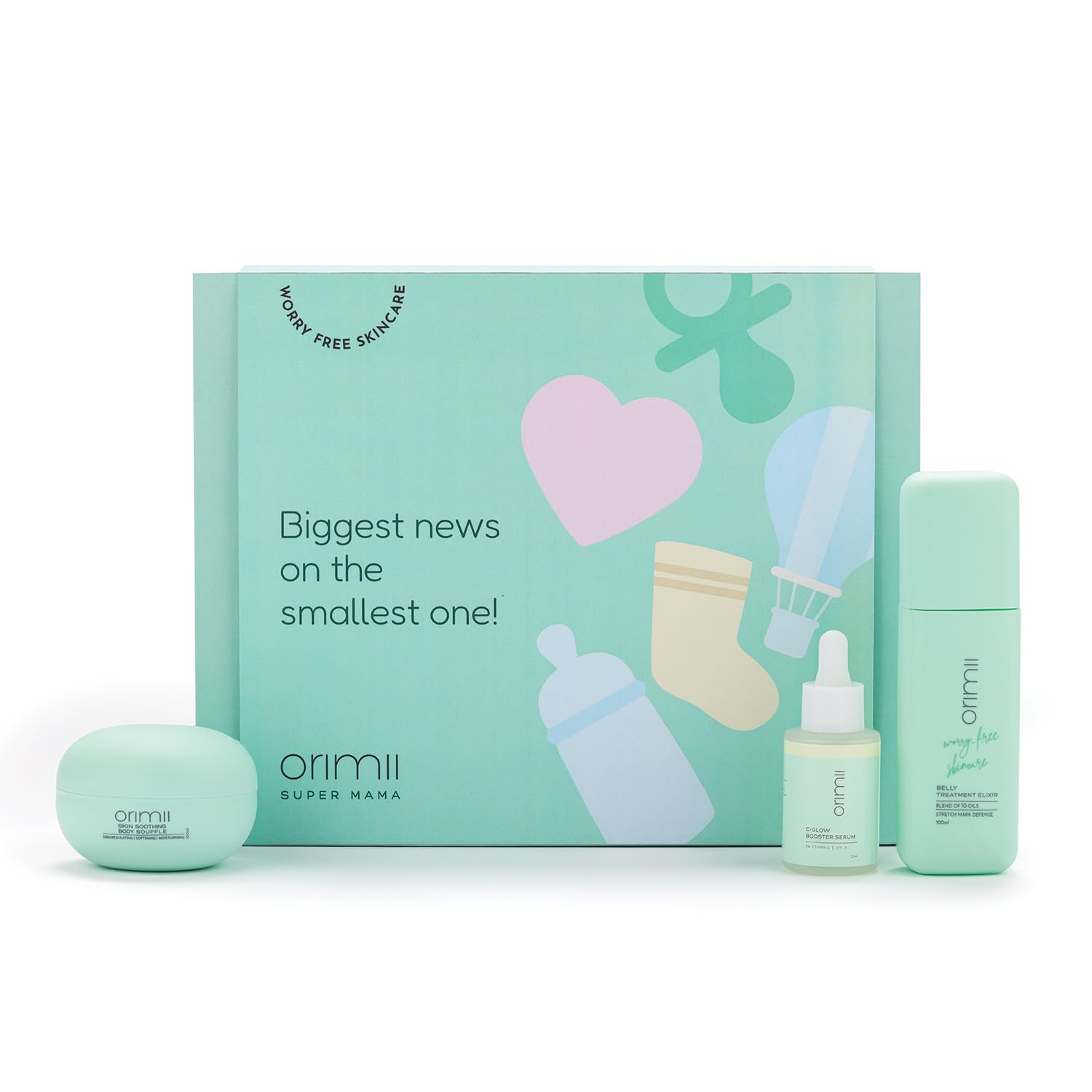 Orimii Biggest News On The Smallest One Gift Box 4.33x3.54x2.76in 0.51lb