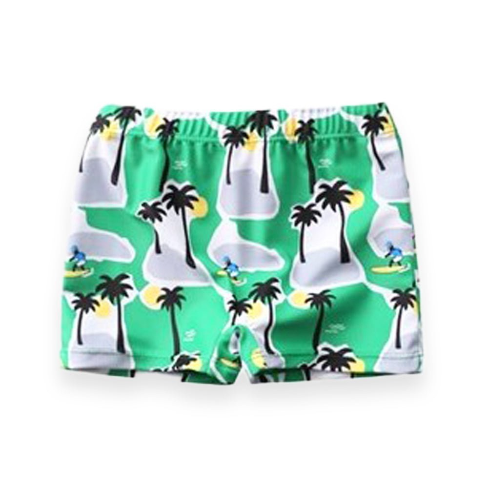 Palm Paradise Palm Tree Print Boys Swim Shorts