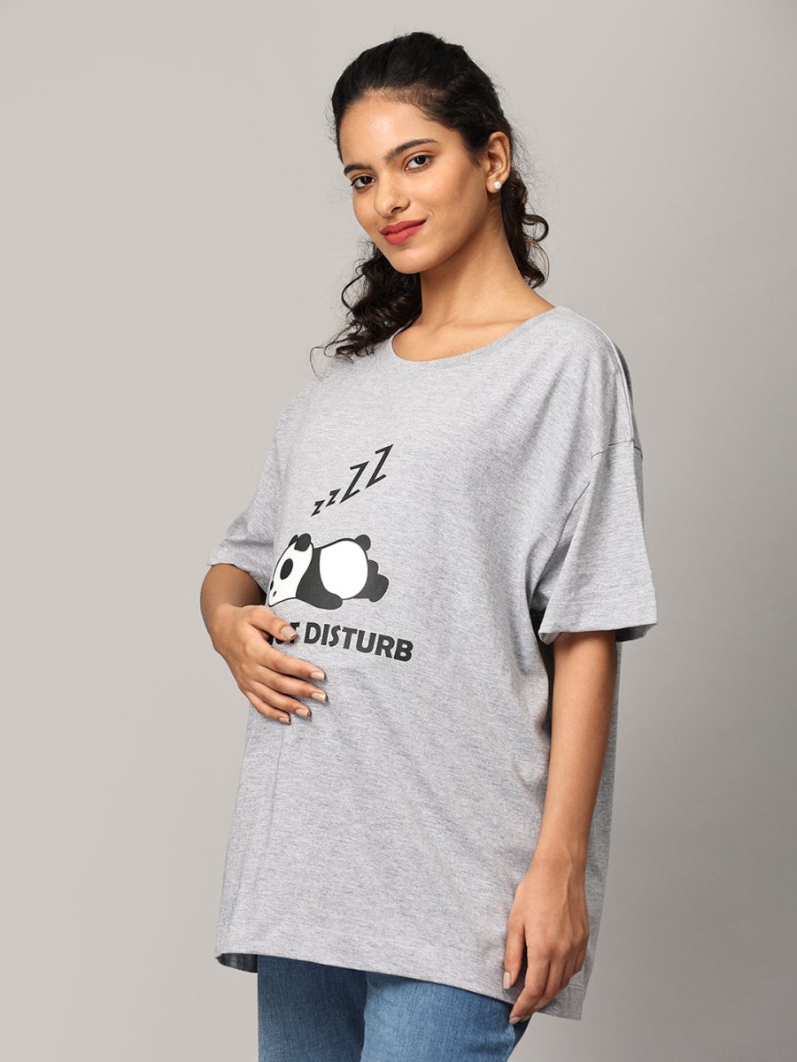 Panda White Cotton Matching Family T-Shirt And Onesie Twinning Combo