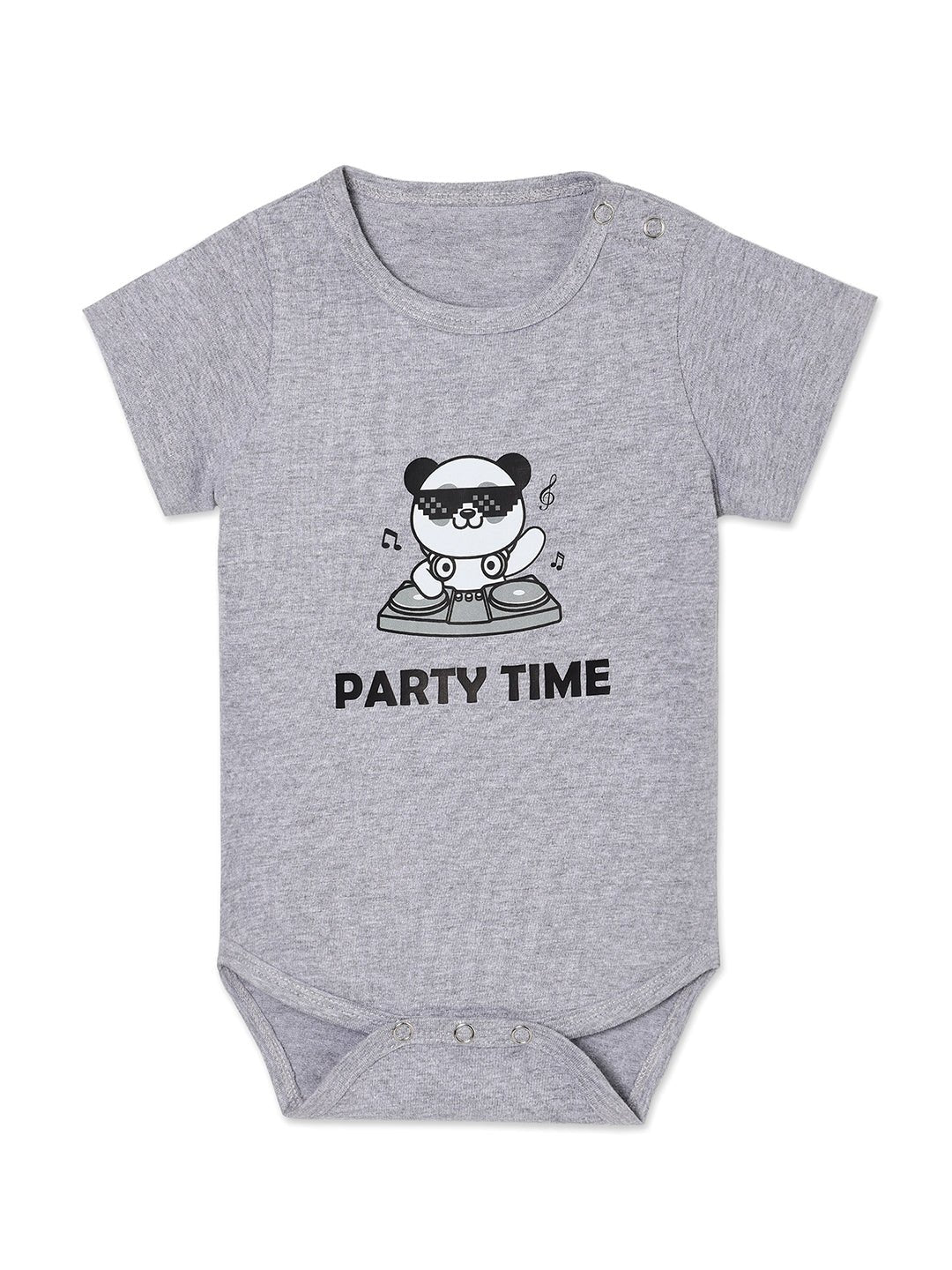 Panda White Cotton Matching Family T-Shirt And Onesie Twinning Combo