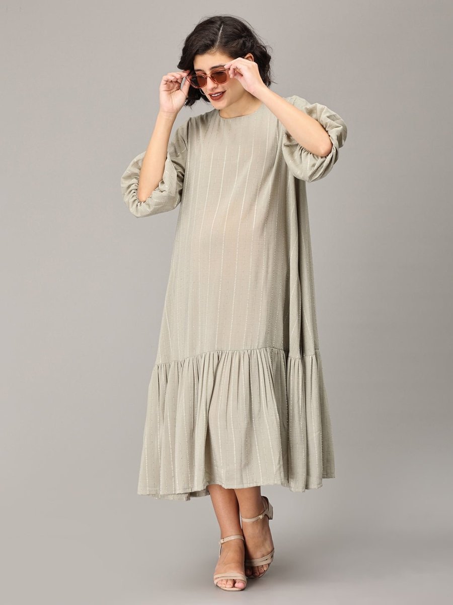 Paparazzi Maternity Oversized Tunic Dress Pastel Green