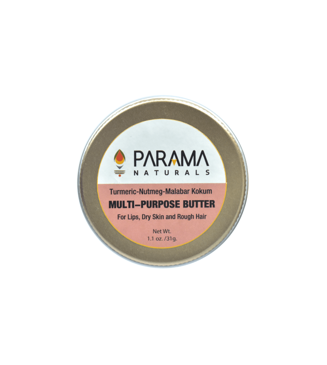 Parama Naturals Multipurpose Butter Skin Hair Nails 2.56x2.56x2.56in 0.43lb