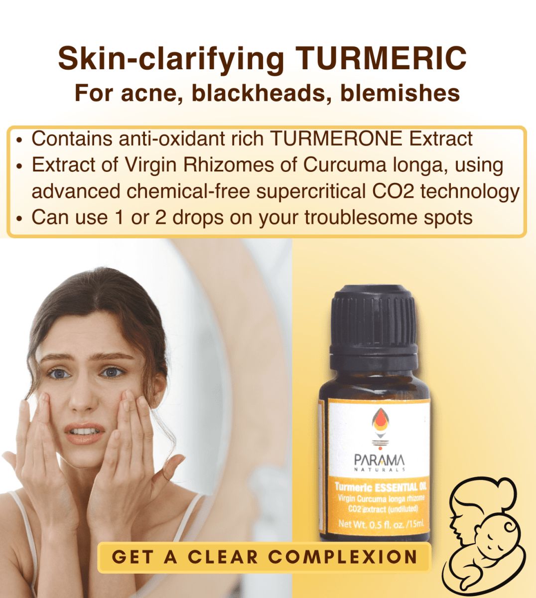 Parama Naturals Turmeric Essential Oil CO2 Supercritical Extract 10ml 0.1lb