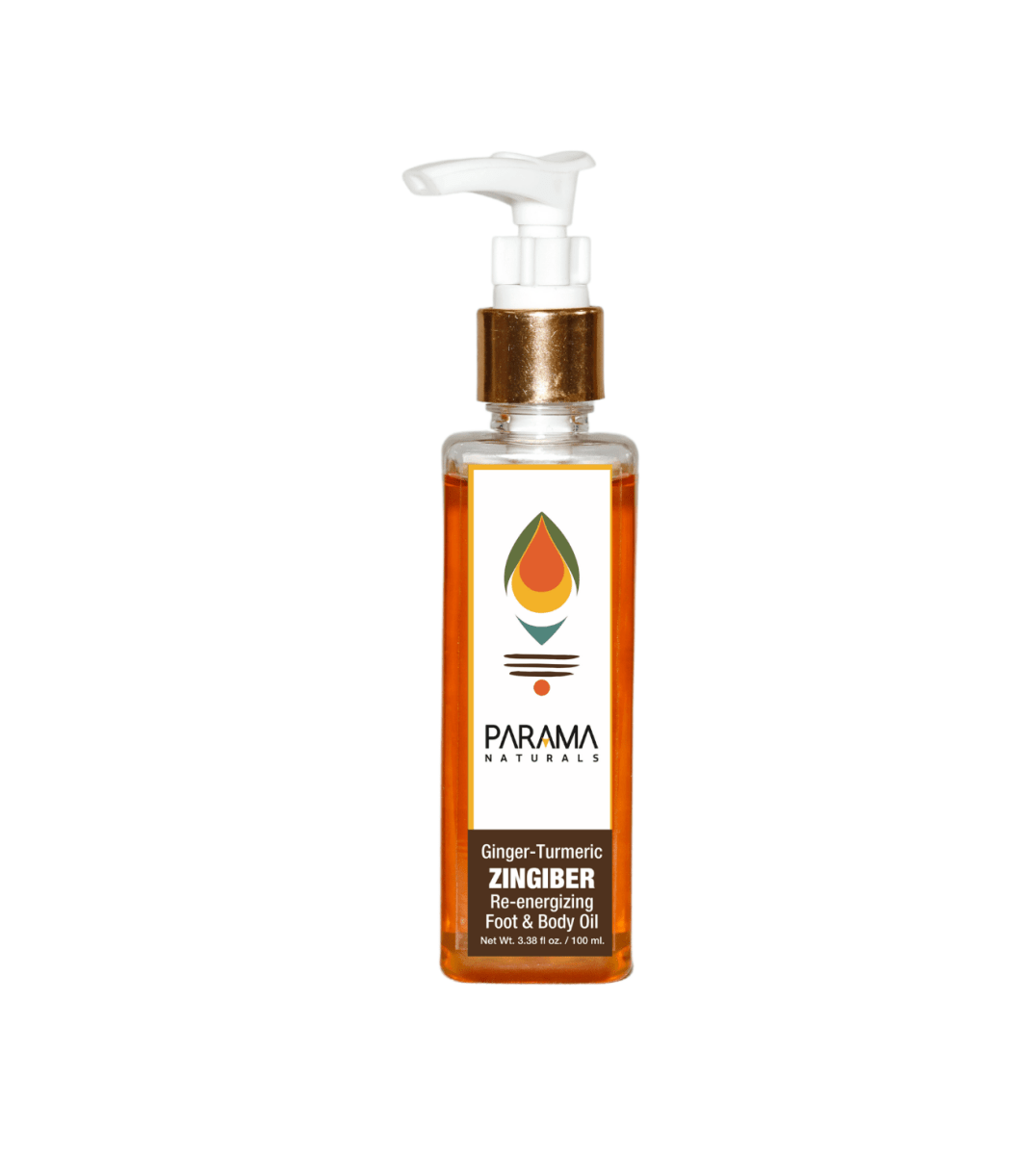 Parama Naturals Zingiber Body Oil Anti Inflammatory Muscle Pain Relief