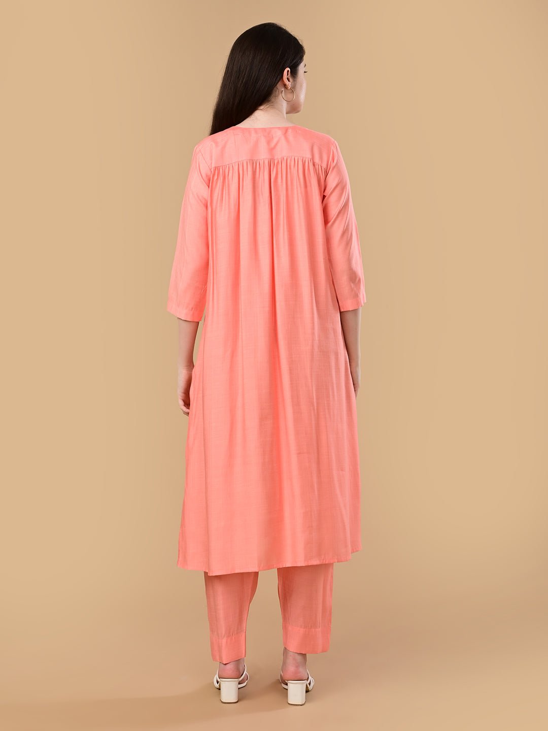 Peach Pop Maternity and Nursing Co Ord Set Peach