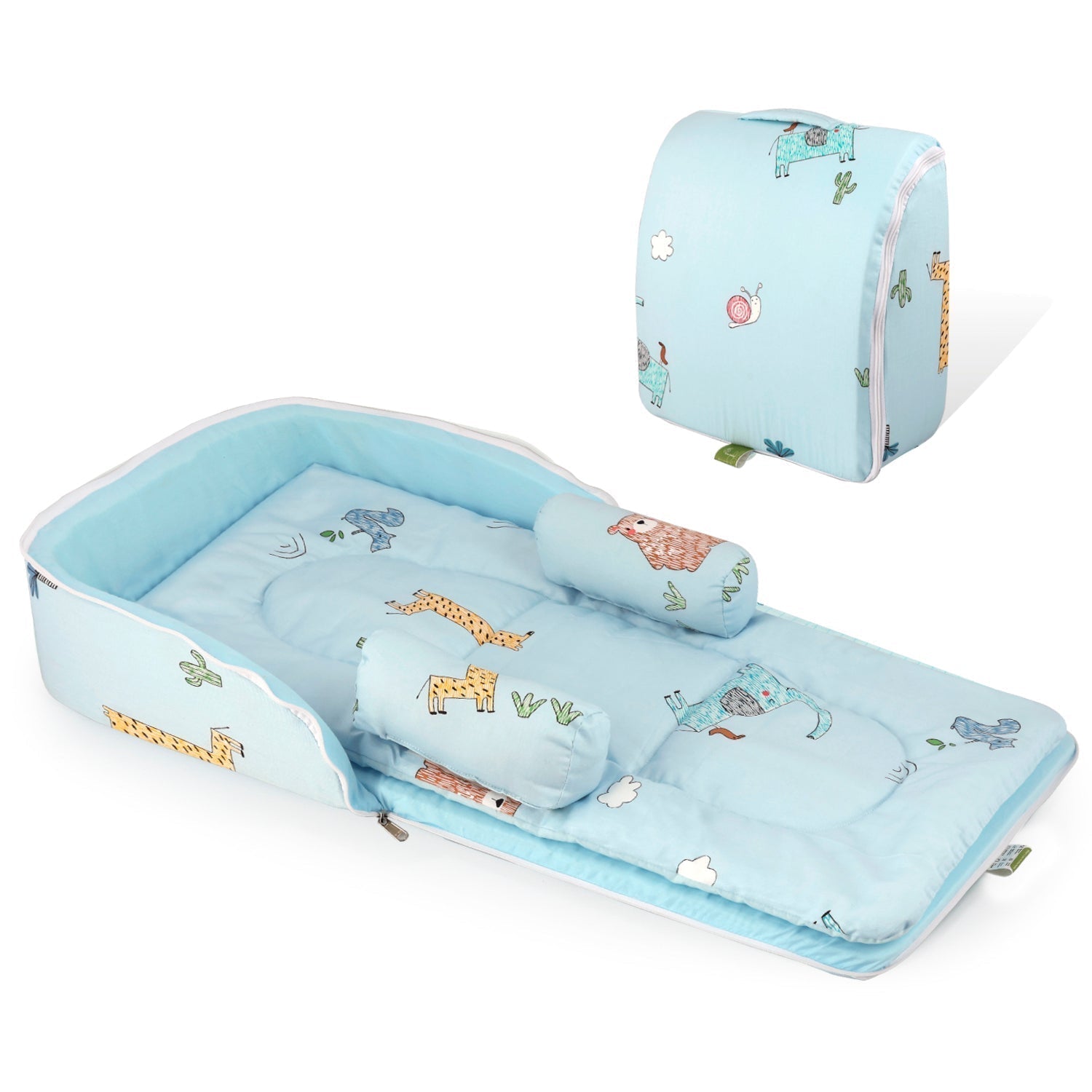 Sky Blue 1 PC Kids Cotton Baby Nest for Newborns