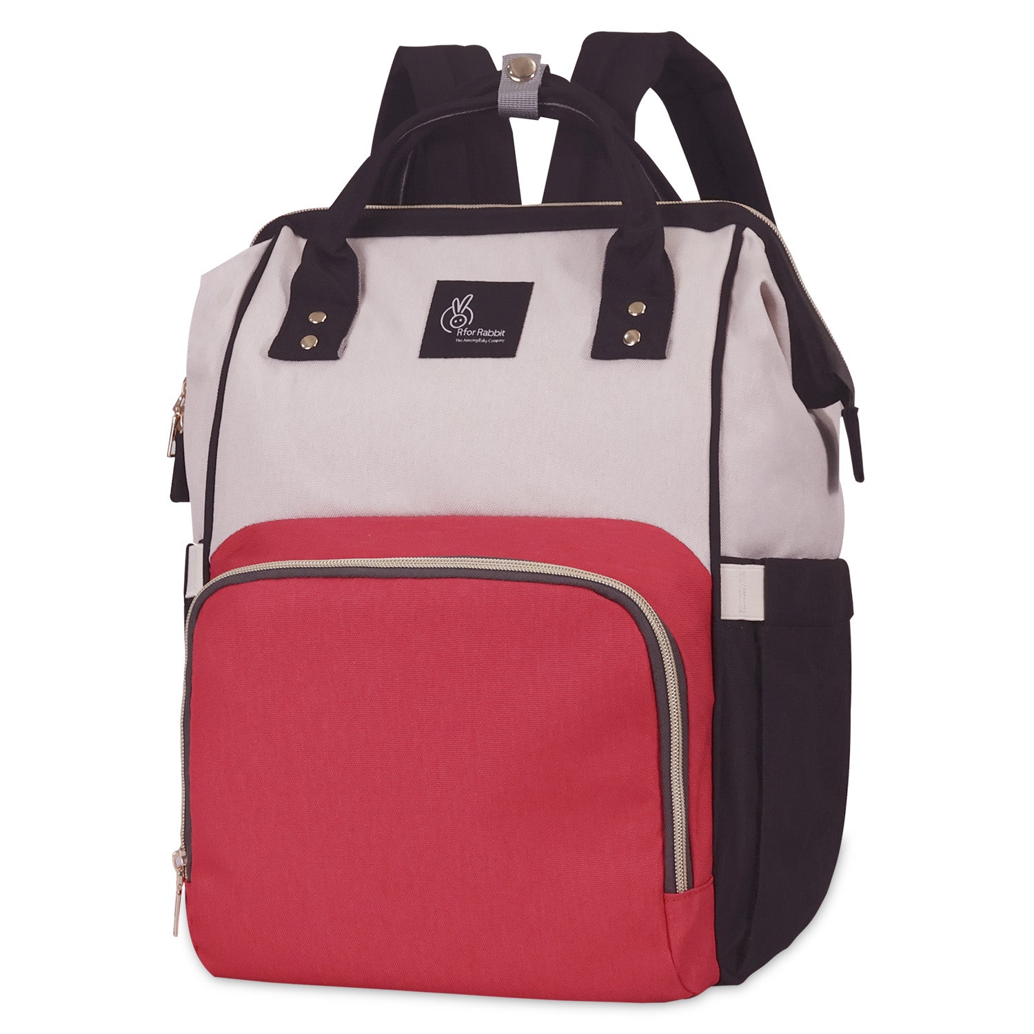 R For Rabbit Caramello Diaper Bag Red Cream 16.9x10.2x7.8in 2.2lb