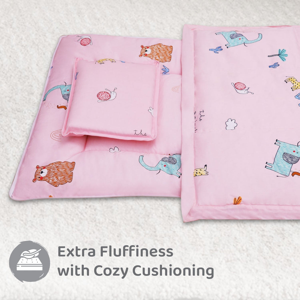 Blush Pink Cotton Snuggy Cozy Carry Nest For Babies