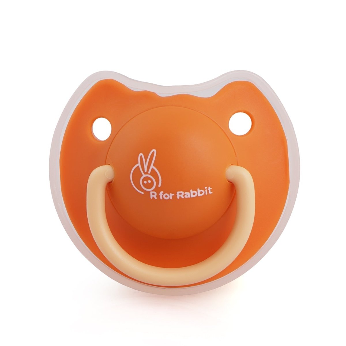 Tusky Orange Food-Grade Silicone Orthodontic Pacifier For Babies