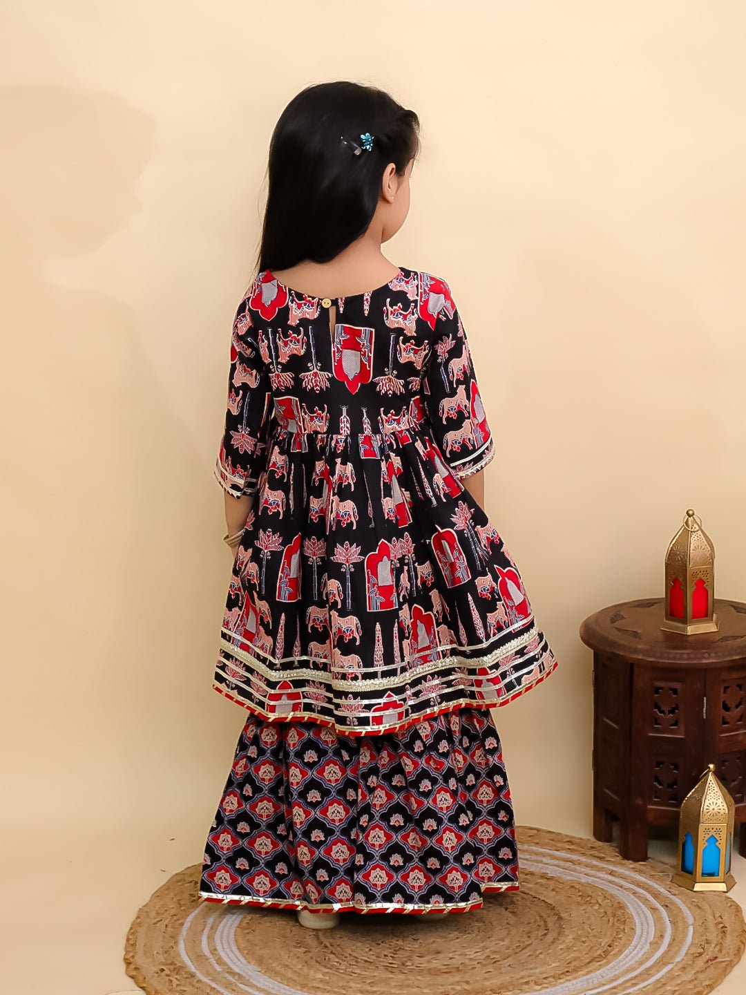 Ragini Mudra Girls Anarkali Sharara Set