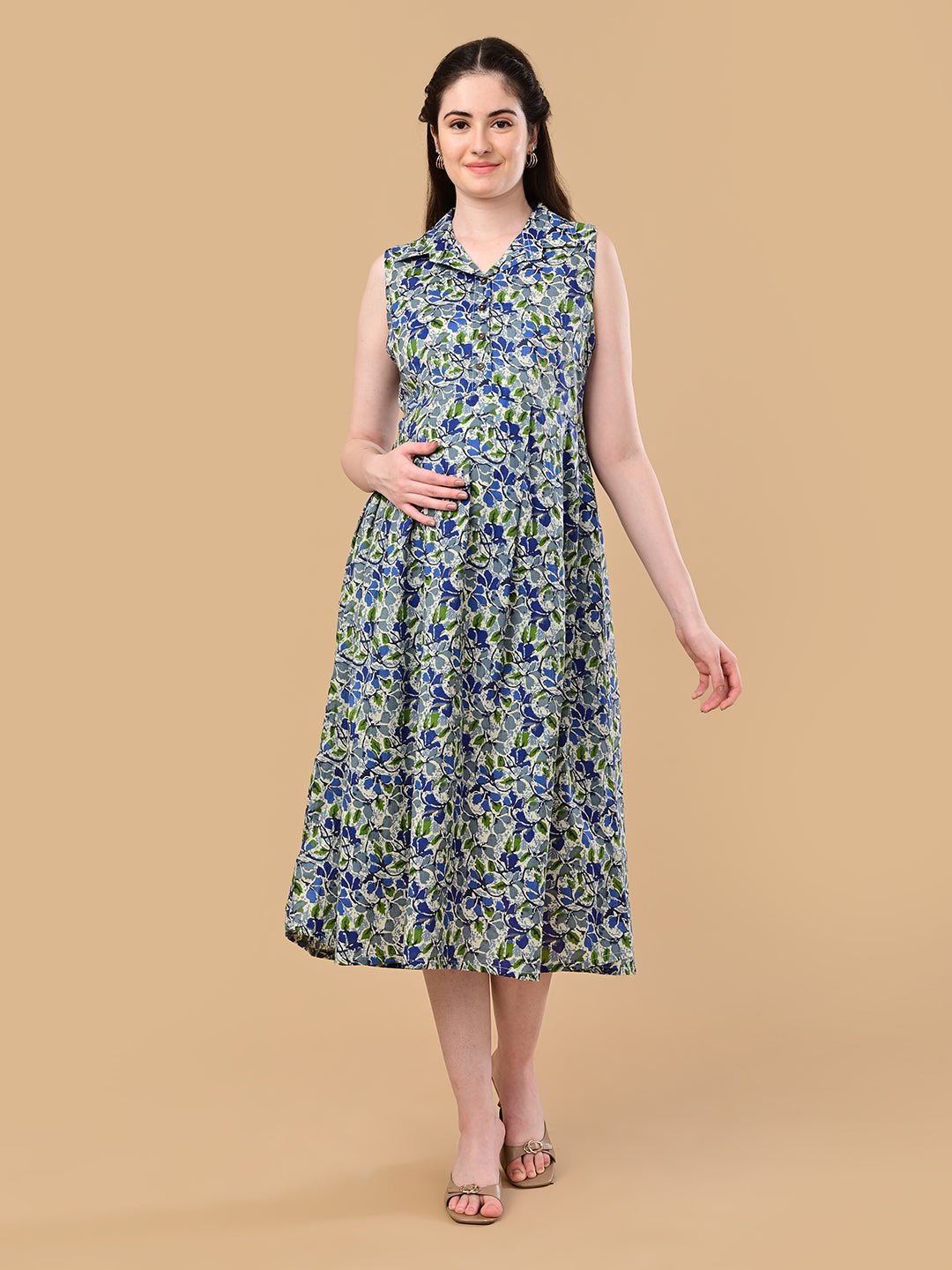 Rangriti Maternity and Nursing Dress Multi