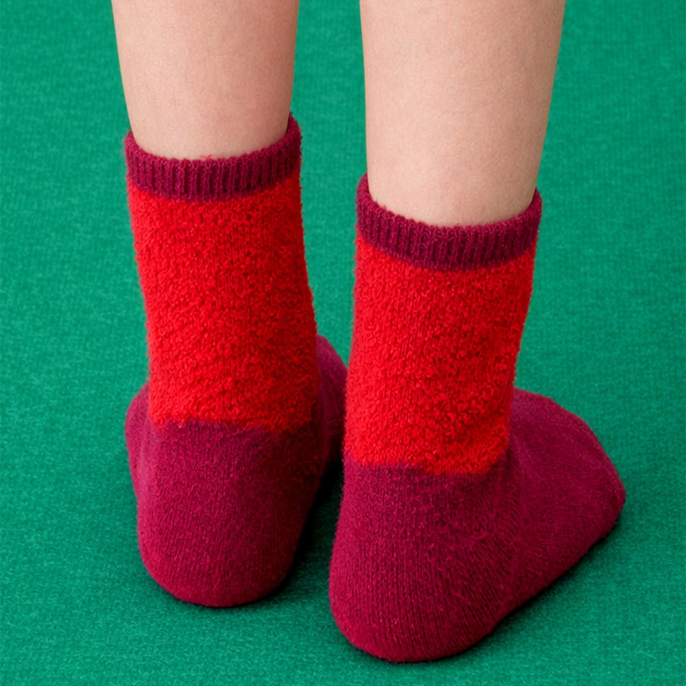 Little Surprise Box Red Santa Bell Christmas Themed Socks
