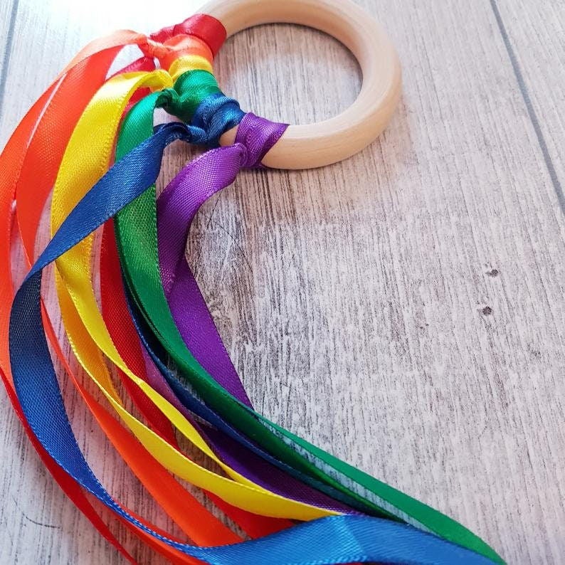 Rocking Potato Wooden Sensory Teething Ring For Babies