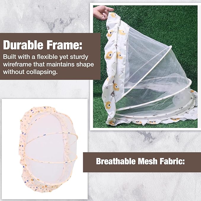 360° Protection Foldable Breathable Mesh Mosquito Net For Babies