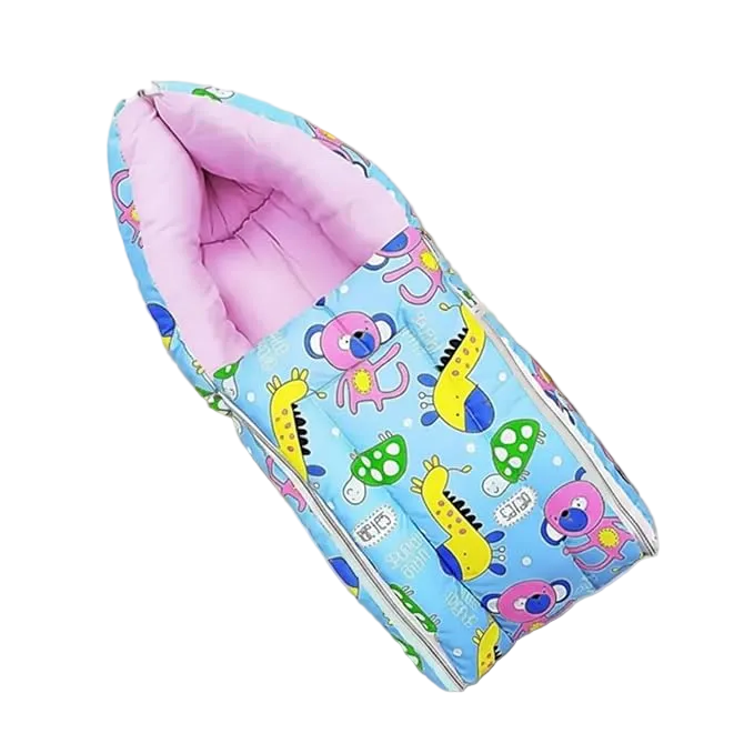 Pink Cotton Multi-Utility Sleeping And Carry Nest For Babies