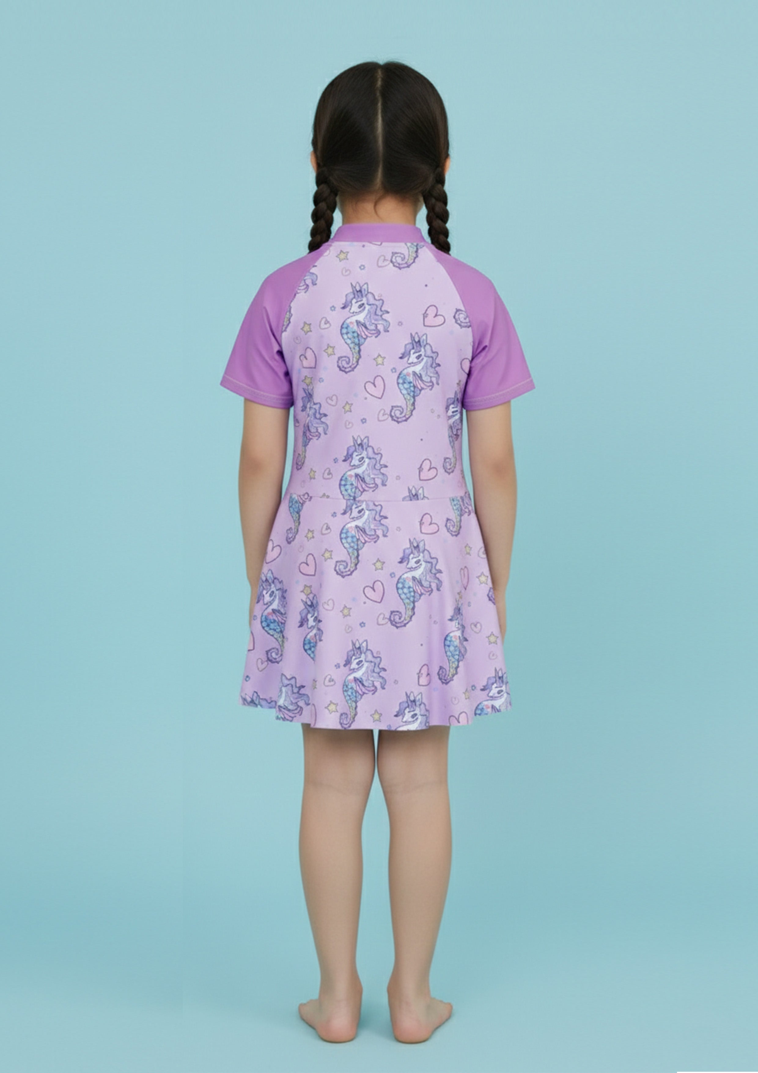 Seahorse Serenade Girls Swimsuit