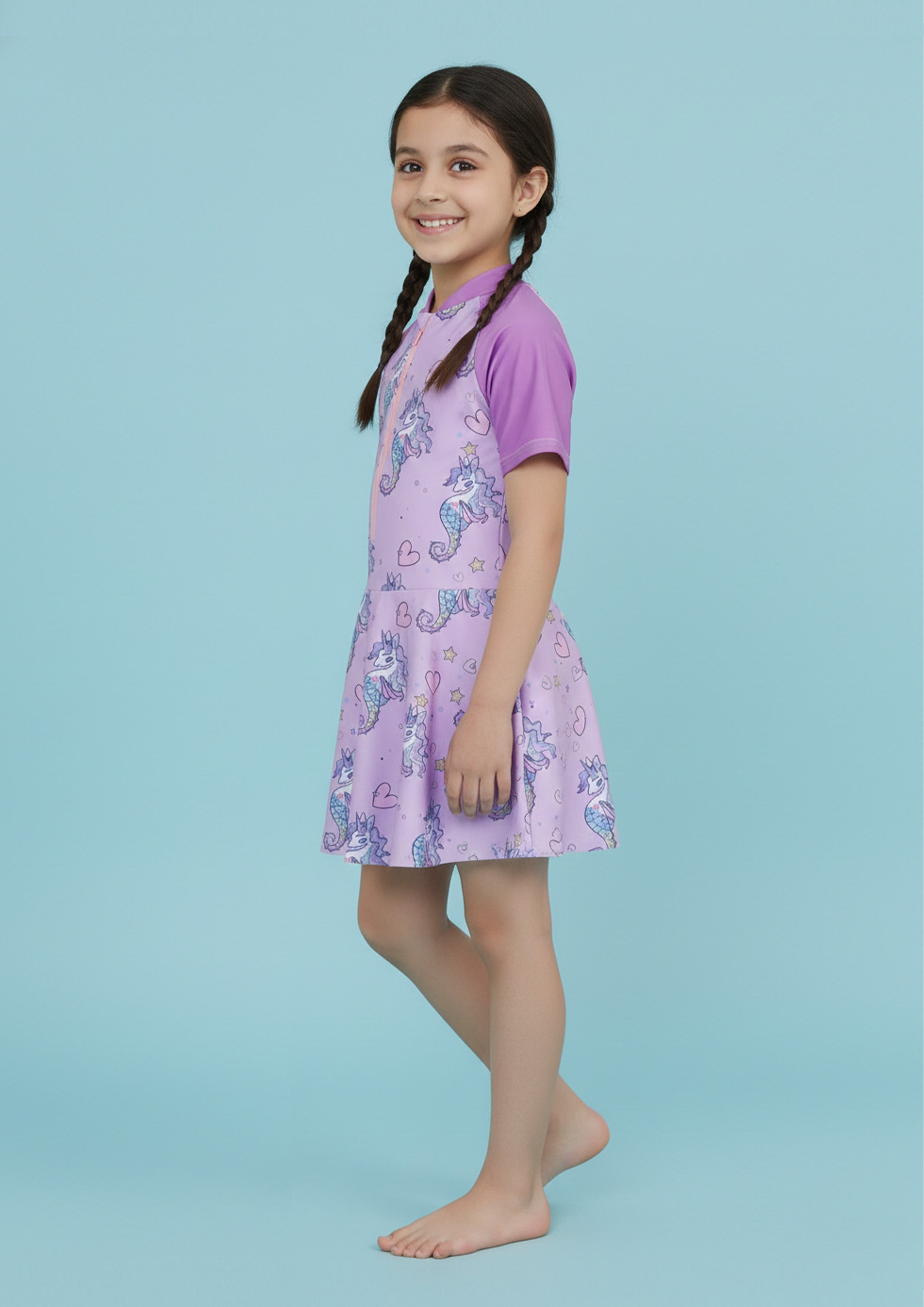 Seahorse Serenade Girls Swimsuit